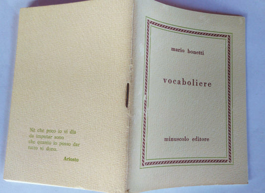 Vocaboliere - copertina