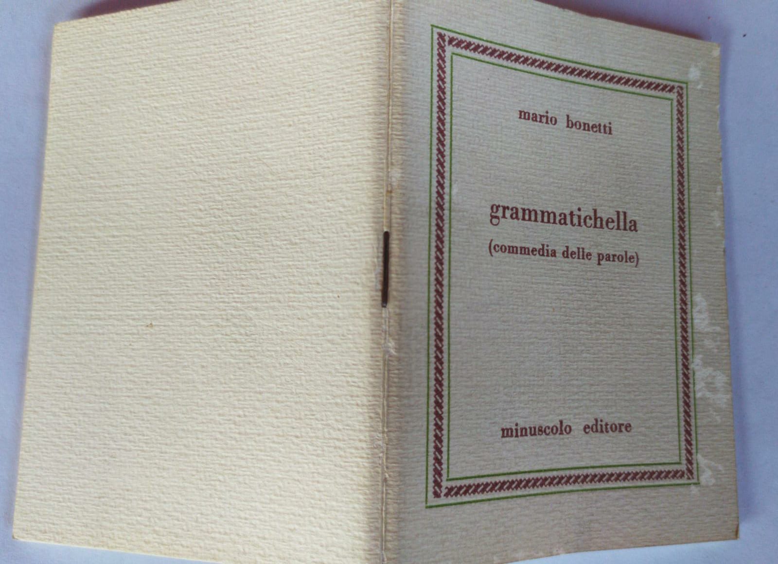 Grammatichella (commedia delle parole) - copertina
