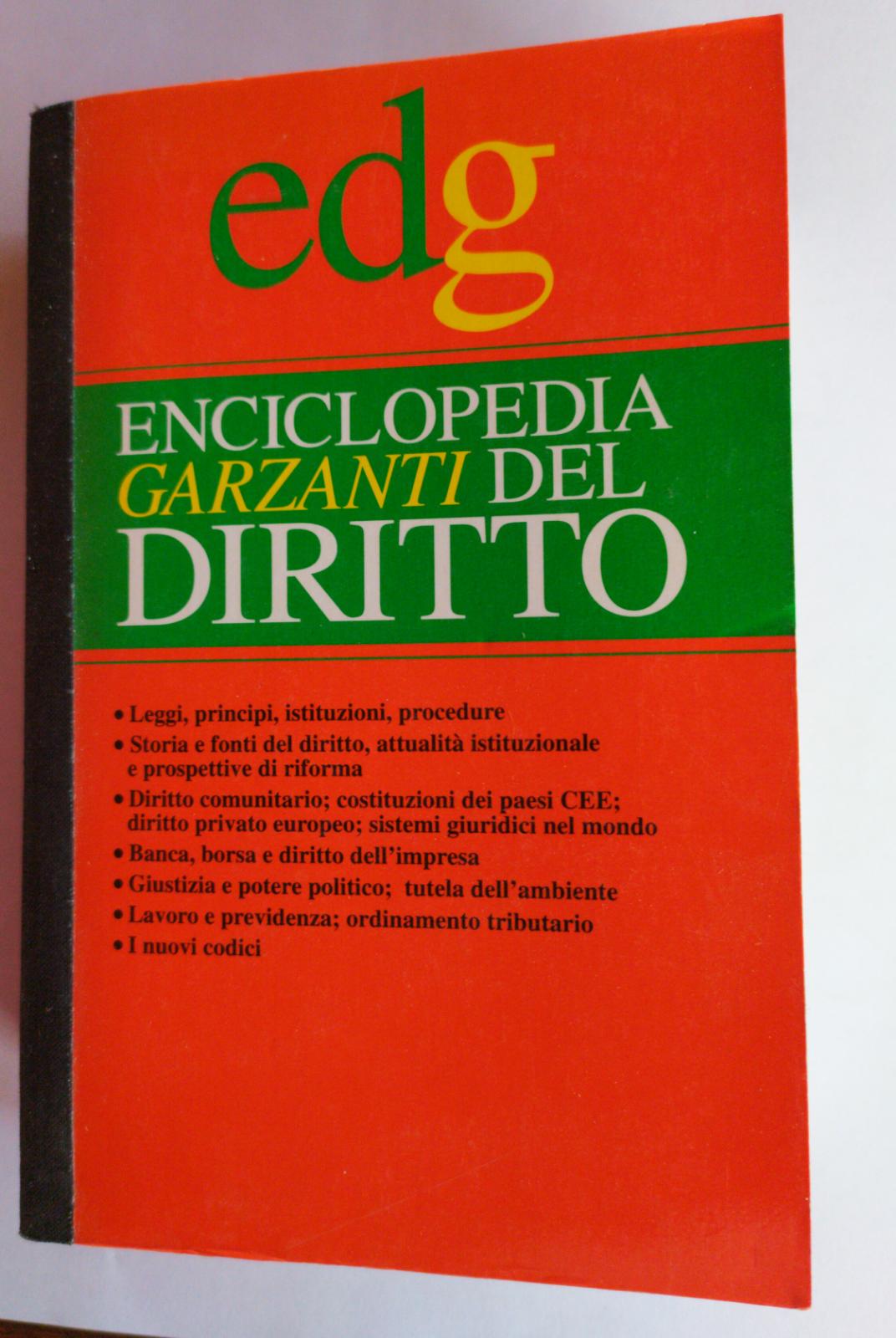 Enciclopedia Garzanti del diritto - copertina