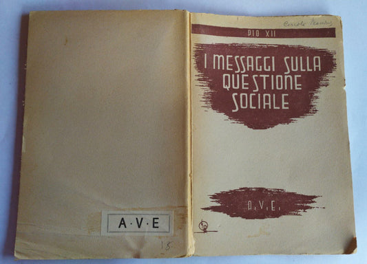 I messaggi sulla questione sociale - copertina