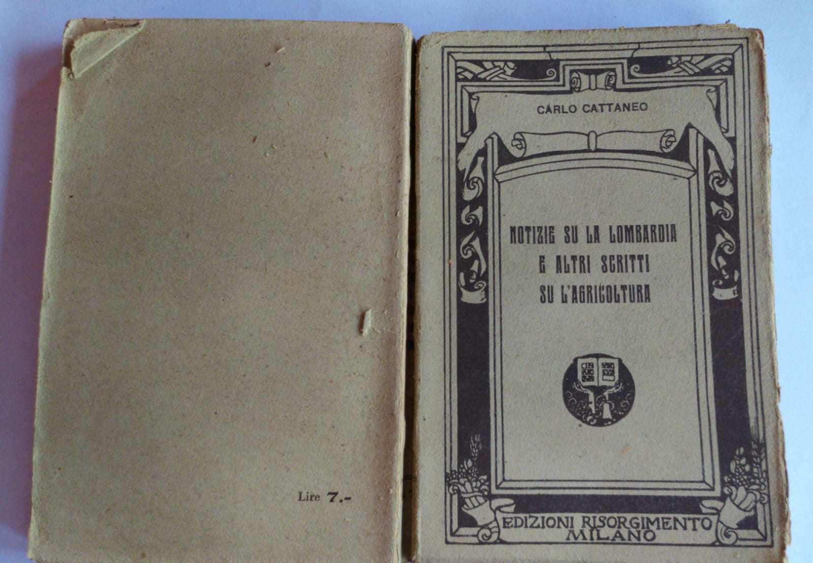 Notizie su la Lombardia e altri scritti su l'agricoltura - copertina