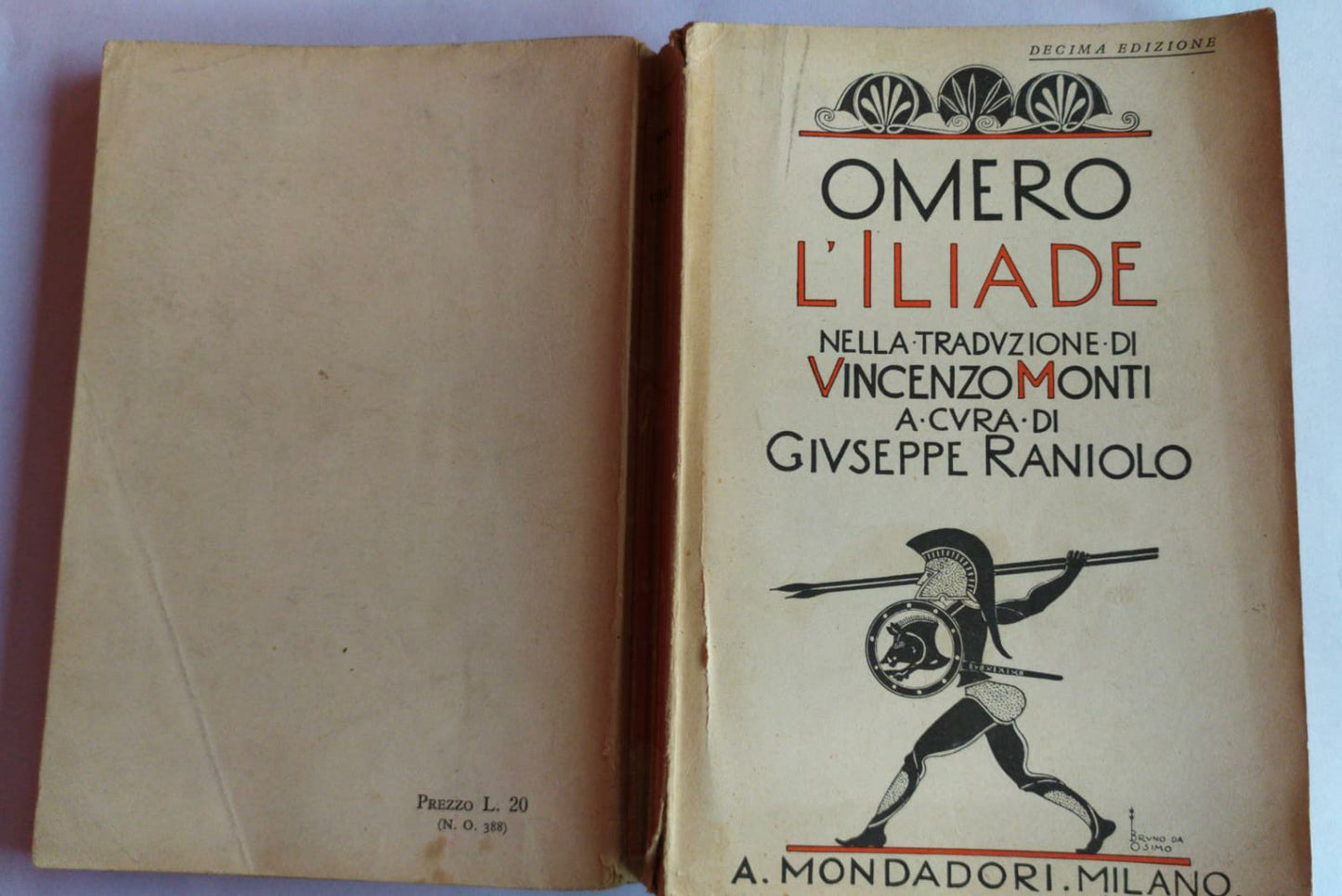 L'Omero L'Iliade - copertina