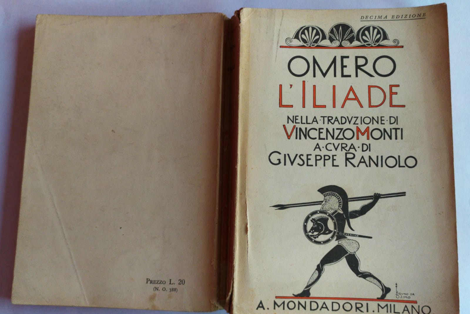 L'Omero L'Iliade - copertina