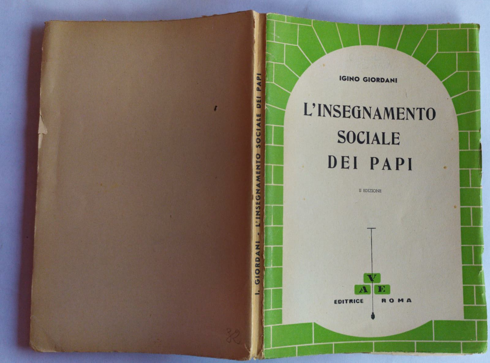 L'insegnamento sociale dei papi - copertina