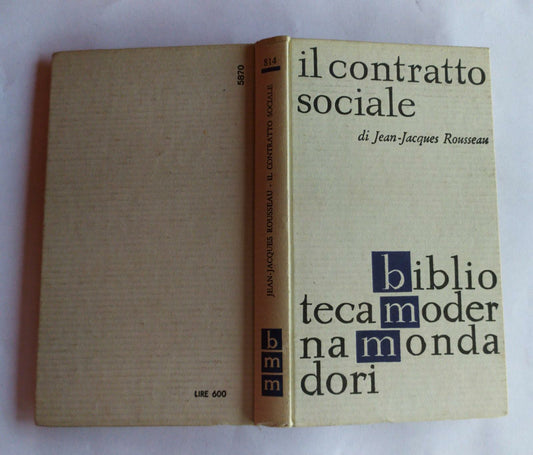 Il contratto sociale - copertina