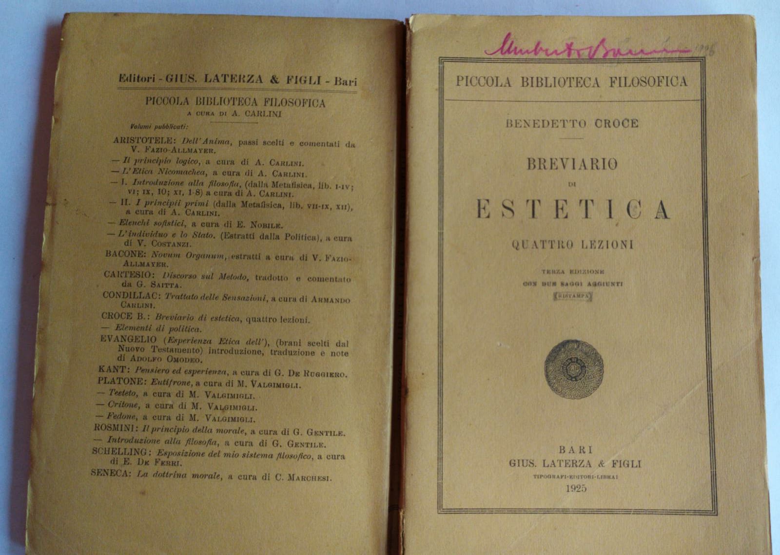 Breviario di estetica - copertina