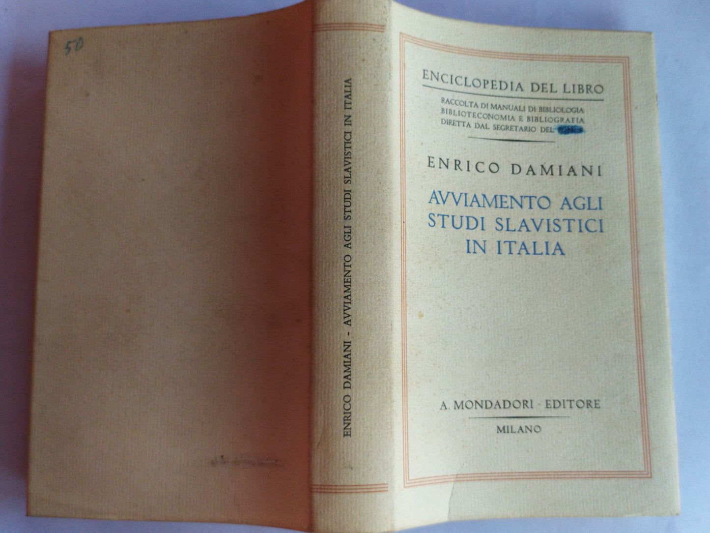 Avviamento agli studi slavistici in Italia - copertina