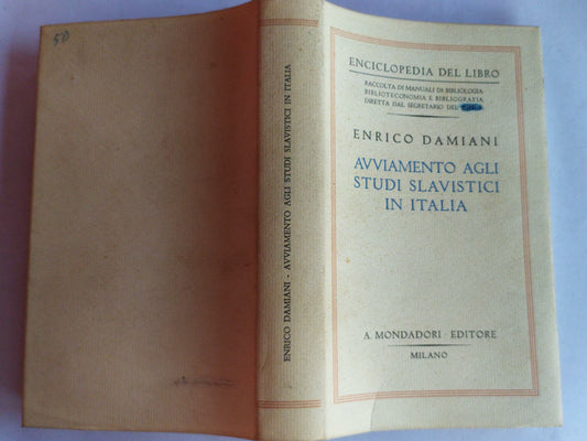 Avviamento agli studi slavistici in Italia - copertina