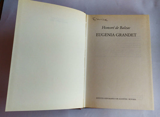 Eugenia Grandet - copertina