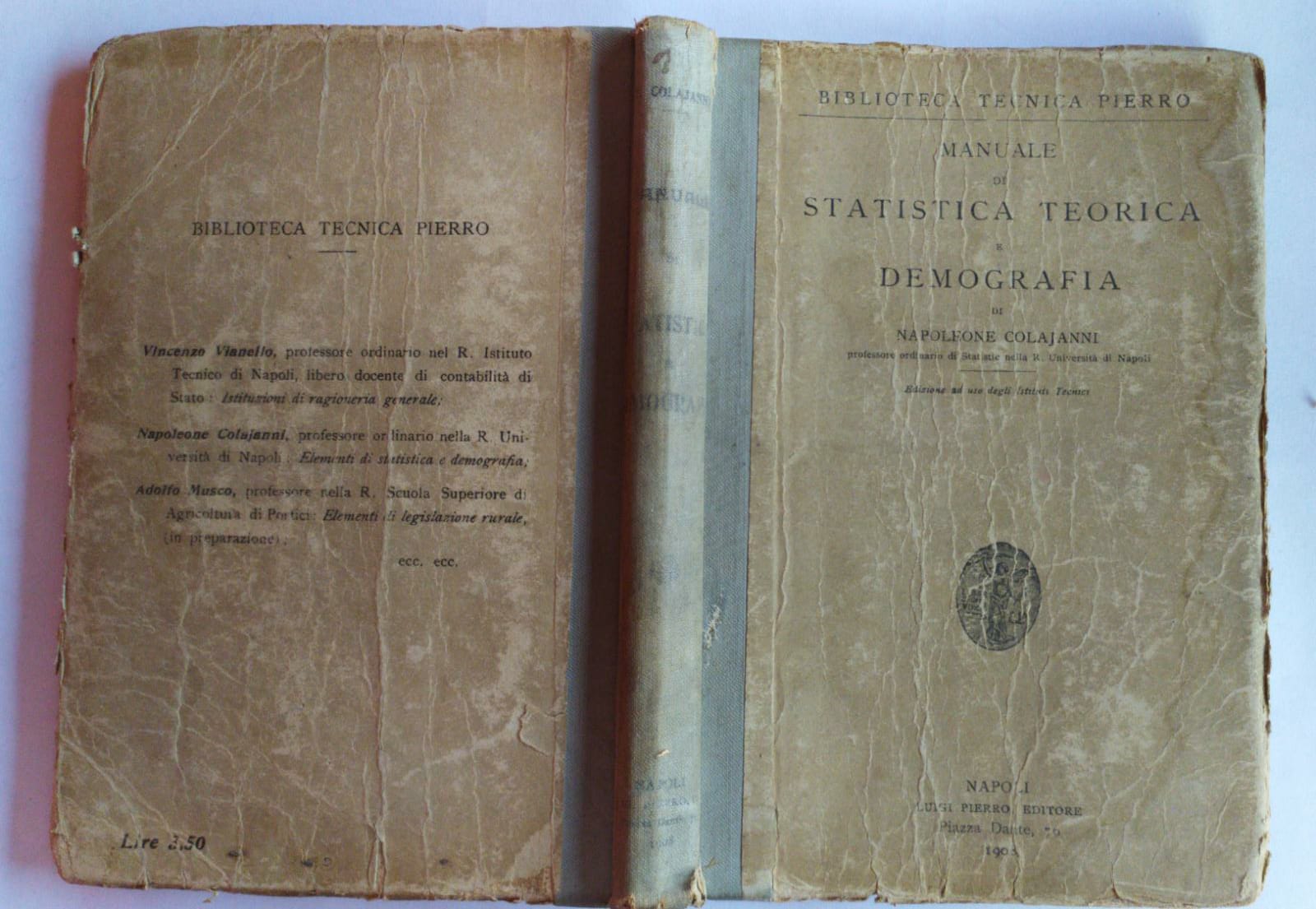 Manuale di statistica teorica e demografia - copertina