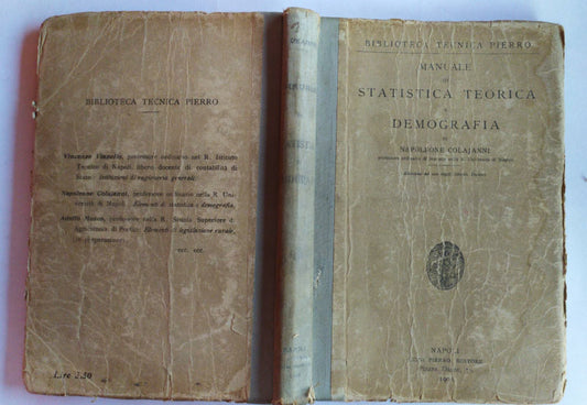 Manuale di statistica teorica e demografia - copertina