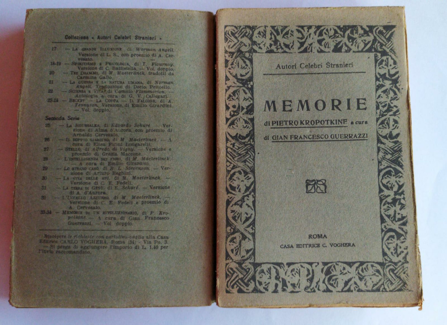 Memorie - copertina