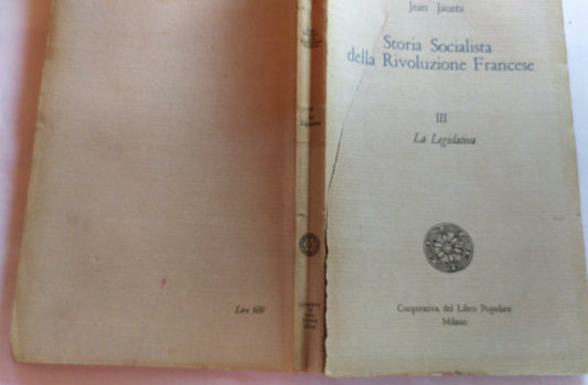 Storia socialista della rivoluzione francese III La Legislativa - copertina