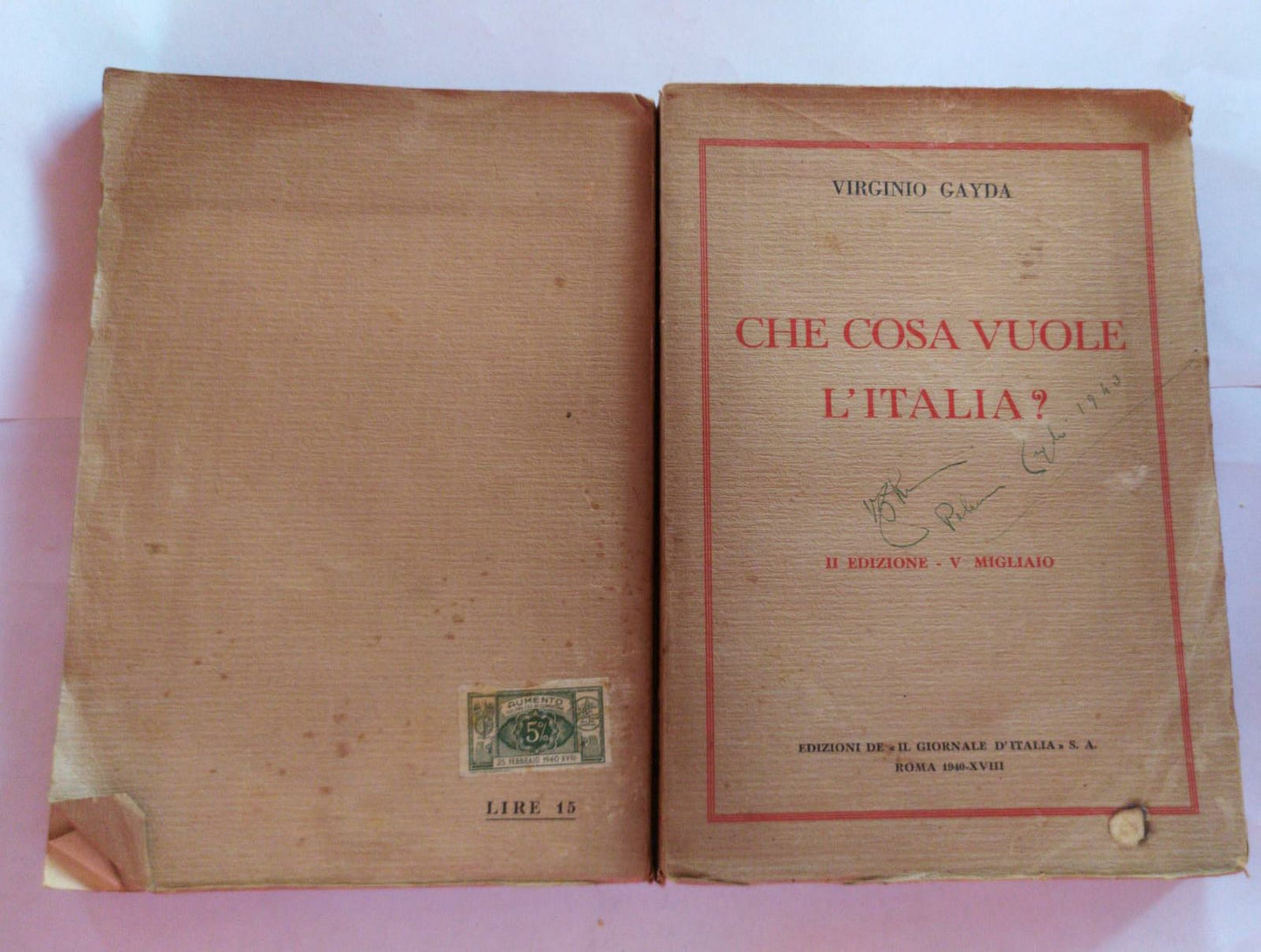 Che cosa vuola l'Italia? - copertina