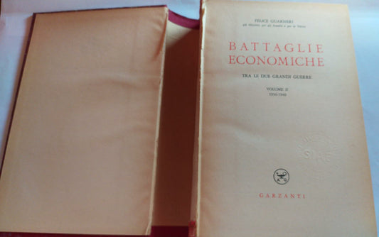 Battaglie economiche Tra le due grandi guerre volume II - copertina