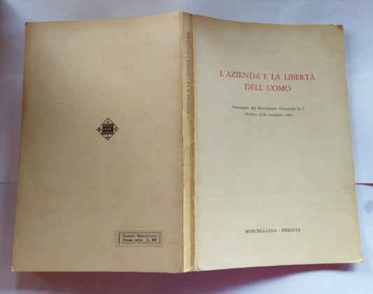 L'azienda e la liberta' dell'uomo - copertina