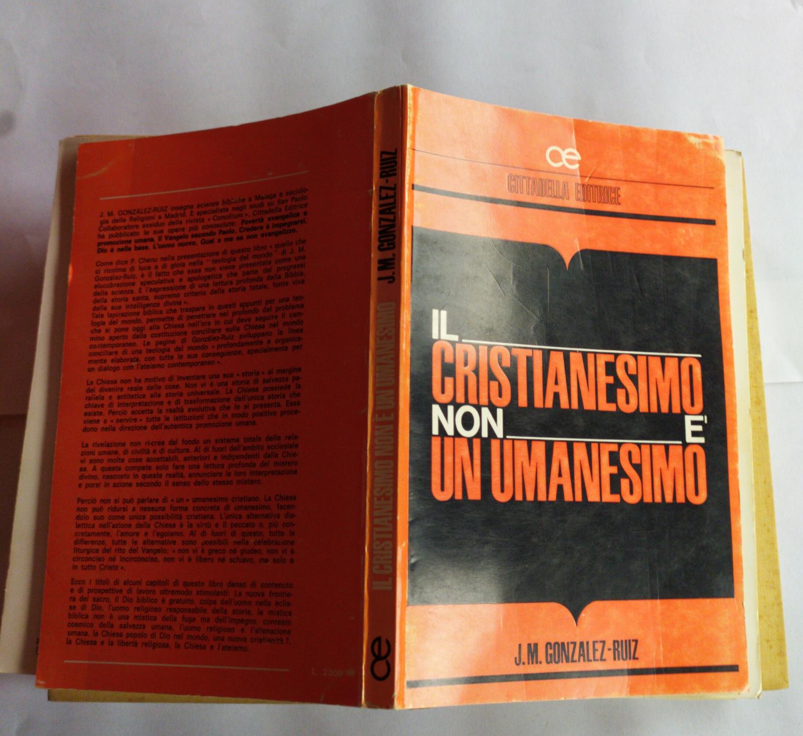 Il cristianesimo non e' umanesimo - copertina