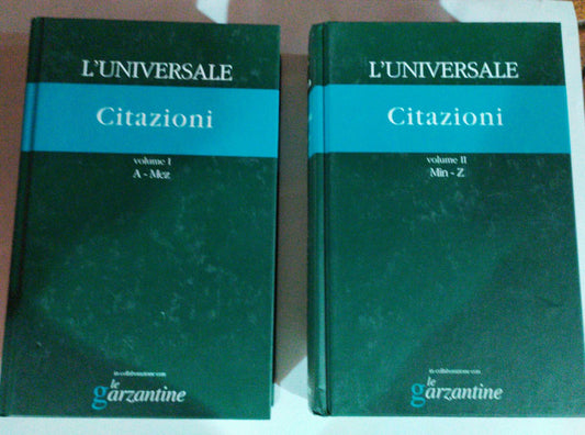 L'Universale. La Grande Enciclopedia Tematica 21-22 Citazioni Volume I II - copertina
