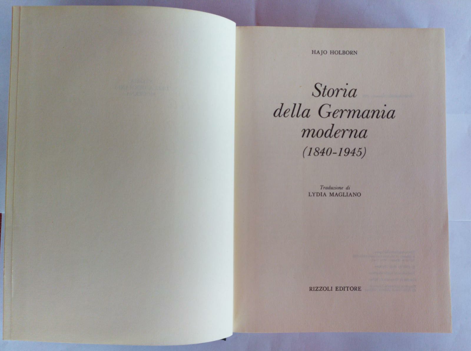 Storia della Germania Moderna - copertina