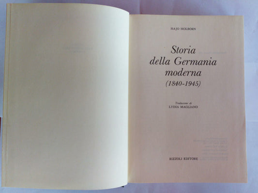 Storia della Germania Moderna - copertina