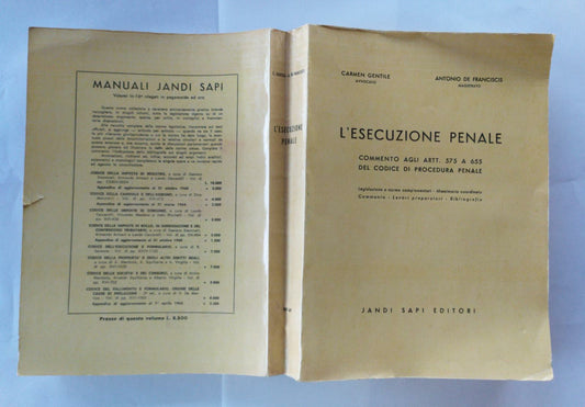 L'esecuzione penale - copertina