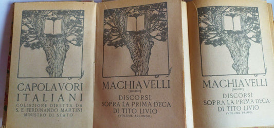 Discorsi sopra la prima deca di Tito Livio Volume I II - copertina
