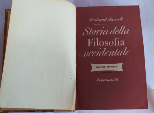 Storia della filosofia occidentale Volume III - copertina