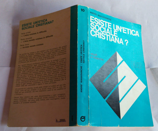 Esiste un'etica sociale cristiana? - copertina