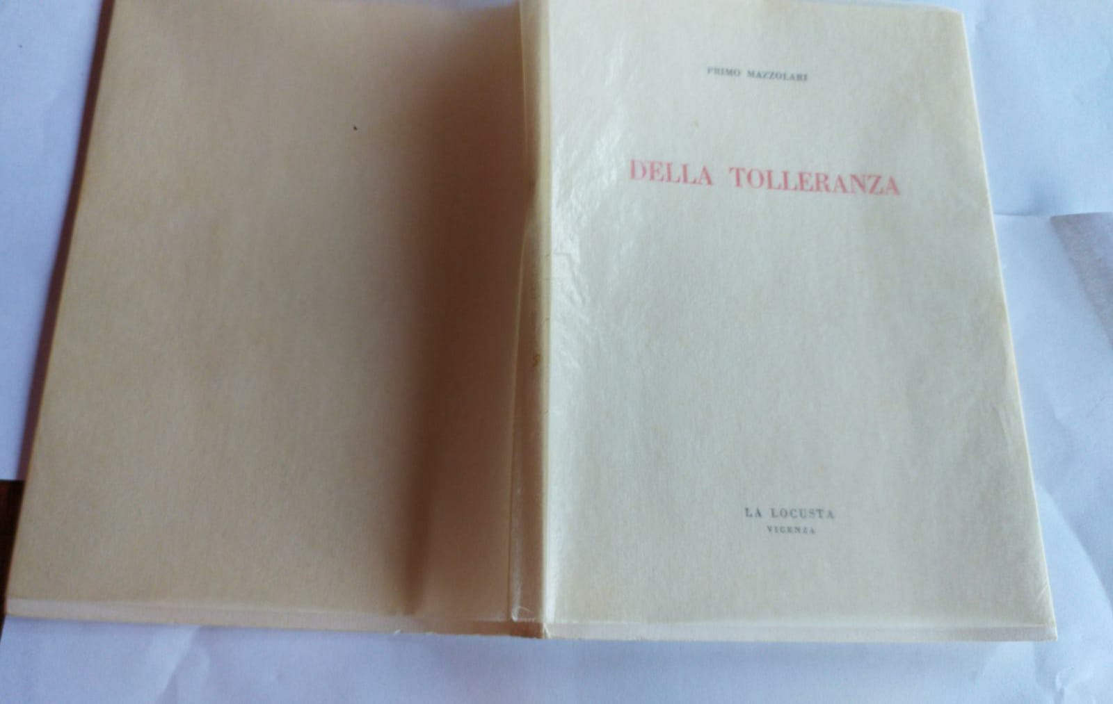 Della tolleranza - copertina