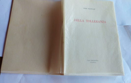 Della tolleranza - copertina
