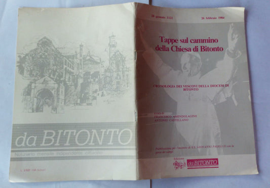 Tappe sul cammino della Chiesa di Bitonto. Cronologia dei vescovi della diocesi di Bitonto - copertina