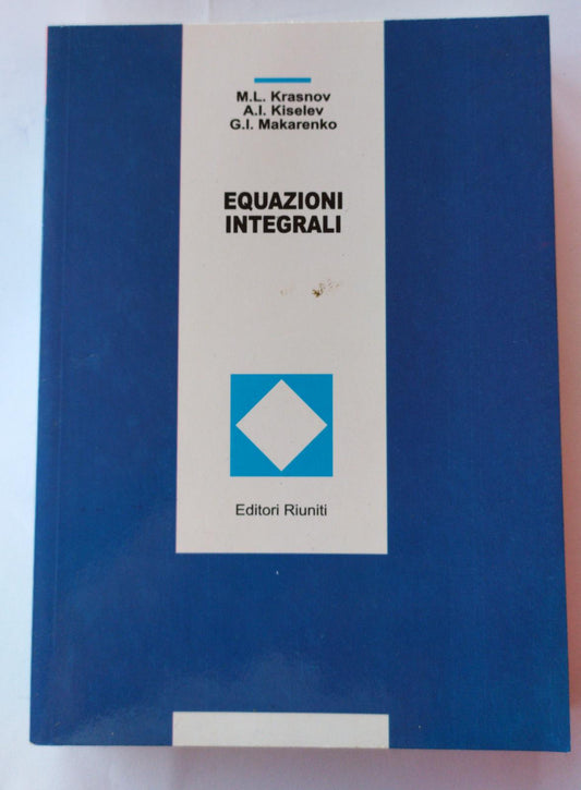 Equazioni integrali - copertina