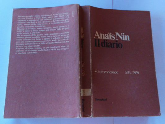 Il diario Volume II 1934/1939 - copertina