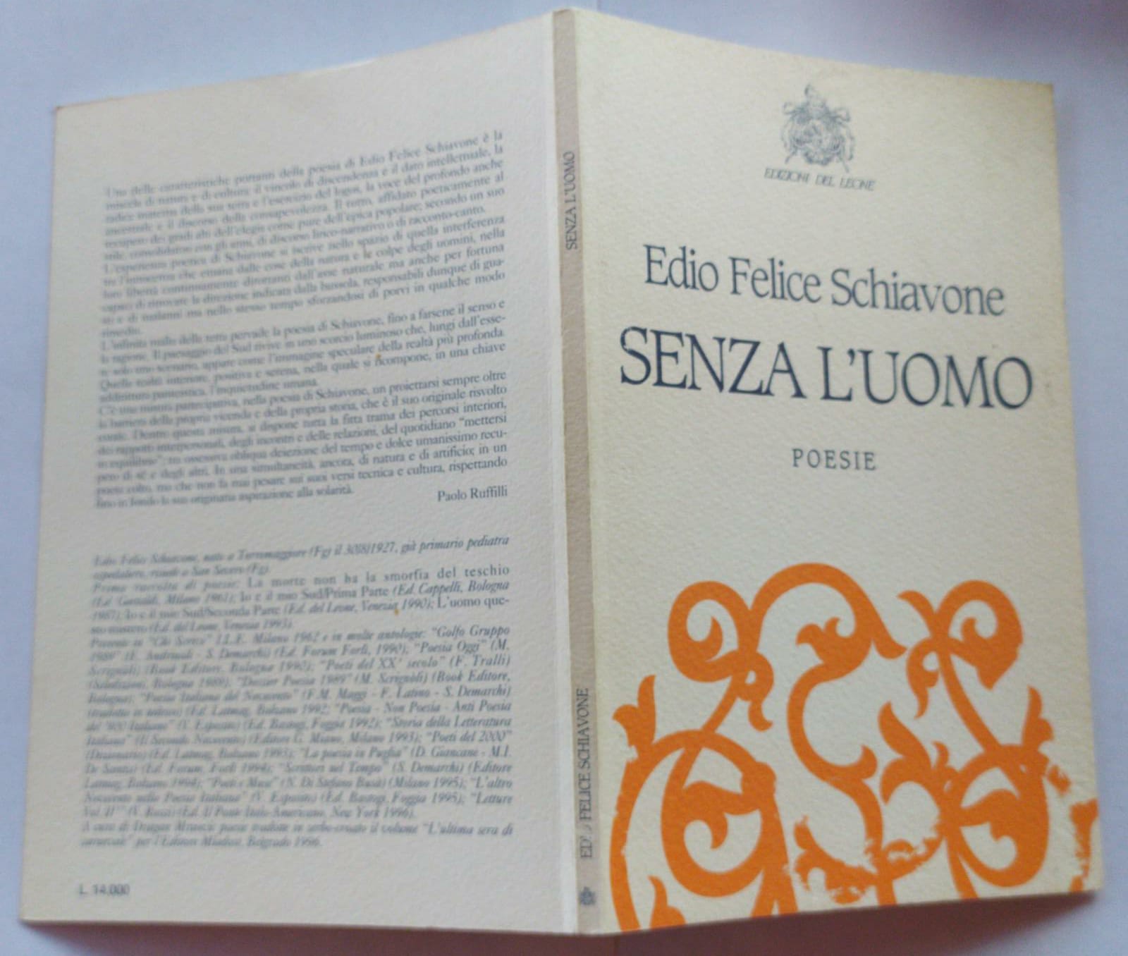Senza l'uomo. Poesie - copertina