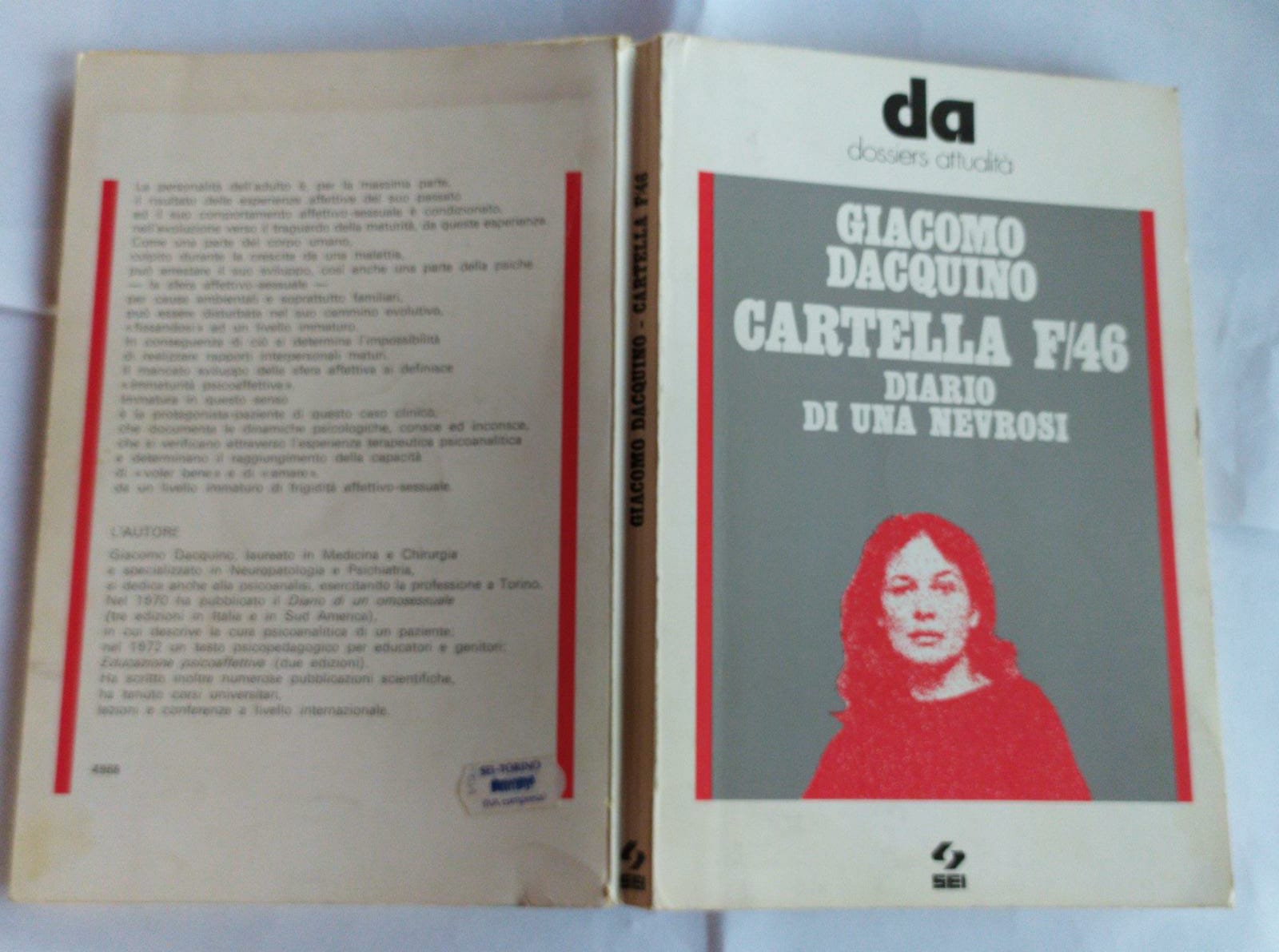 Cartella F/46 diario di una nevrosi - copertina