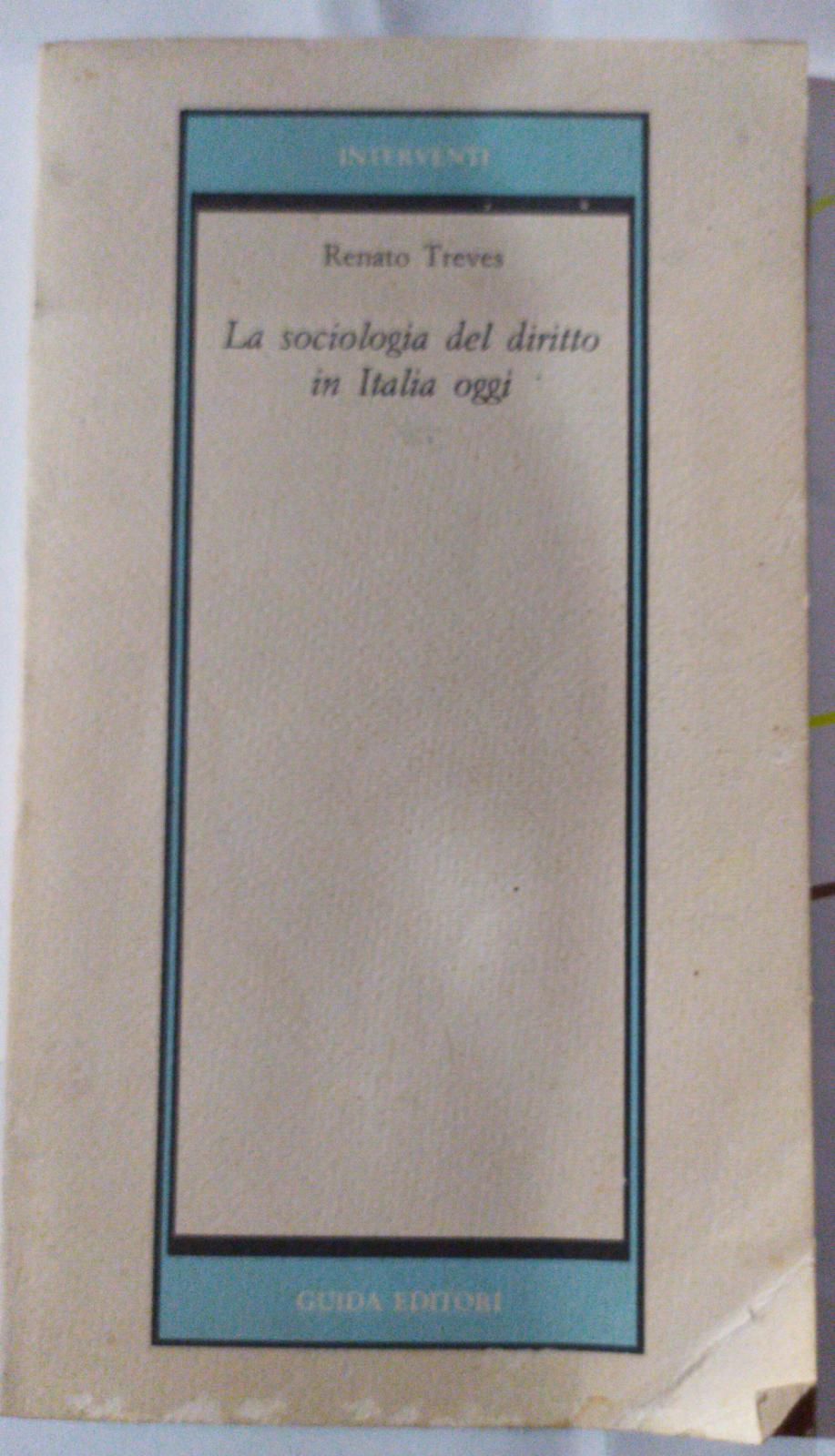 La sociologia del diritto in Italia oggi - copertina