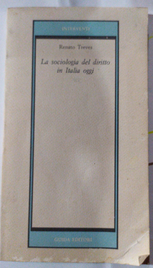 La sociologia del diritto in Italia oggi - copertina
