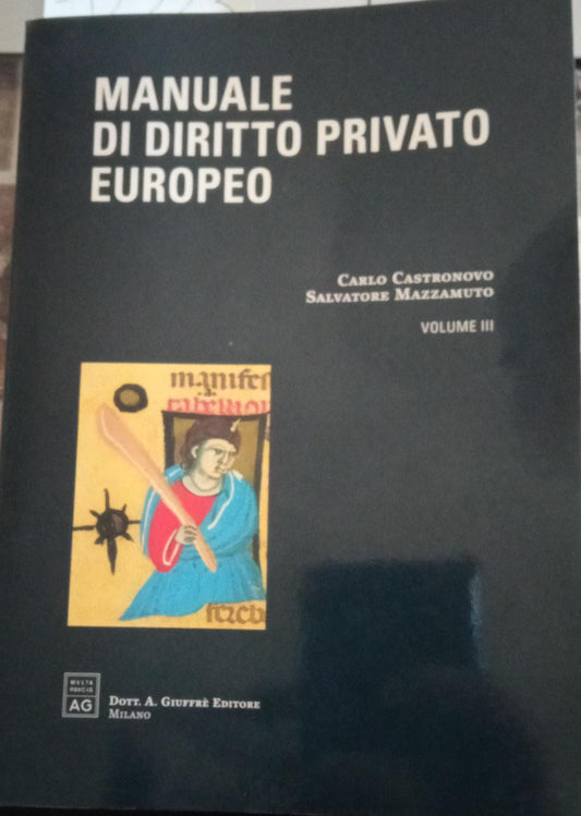 Manuale di diritto privato europeo Volume III - copertina