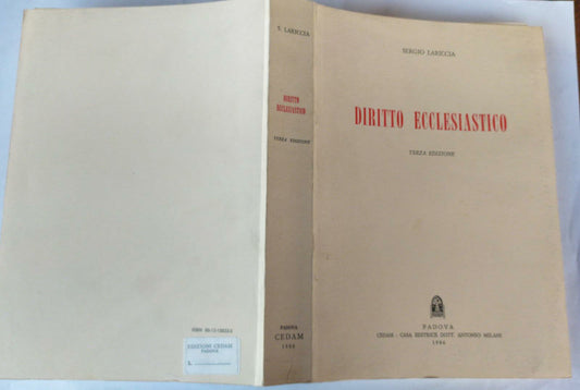Diritto ecclesiastico - copertina