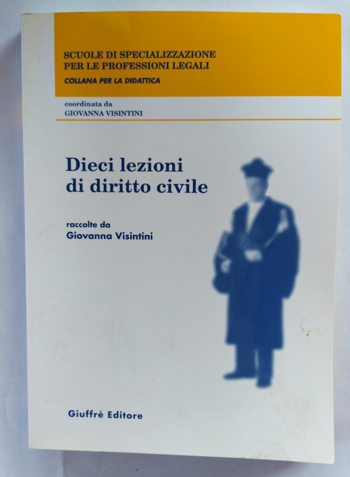Dieci lezioni di diritto civile - copertina