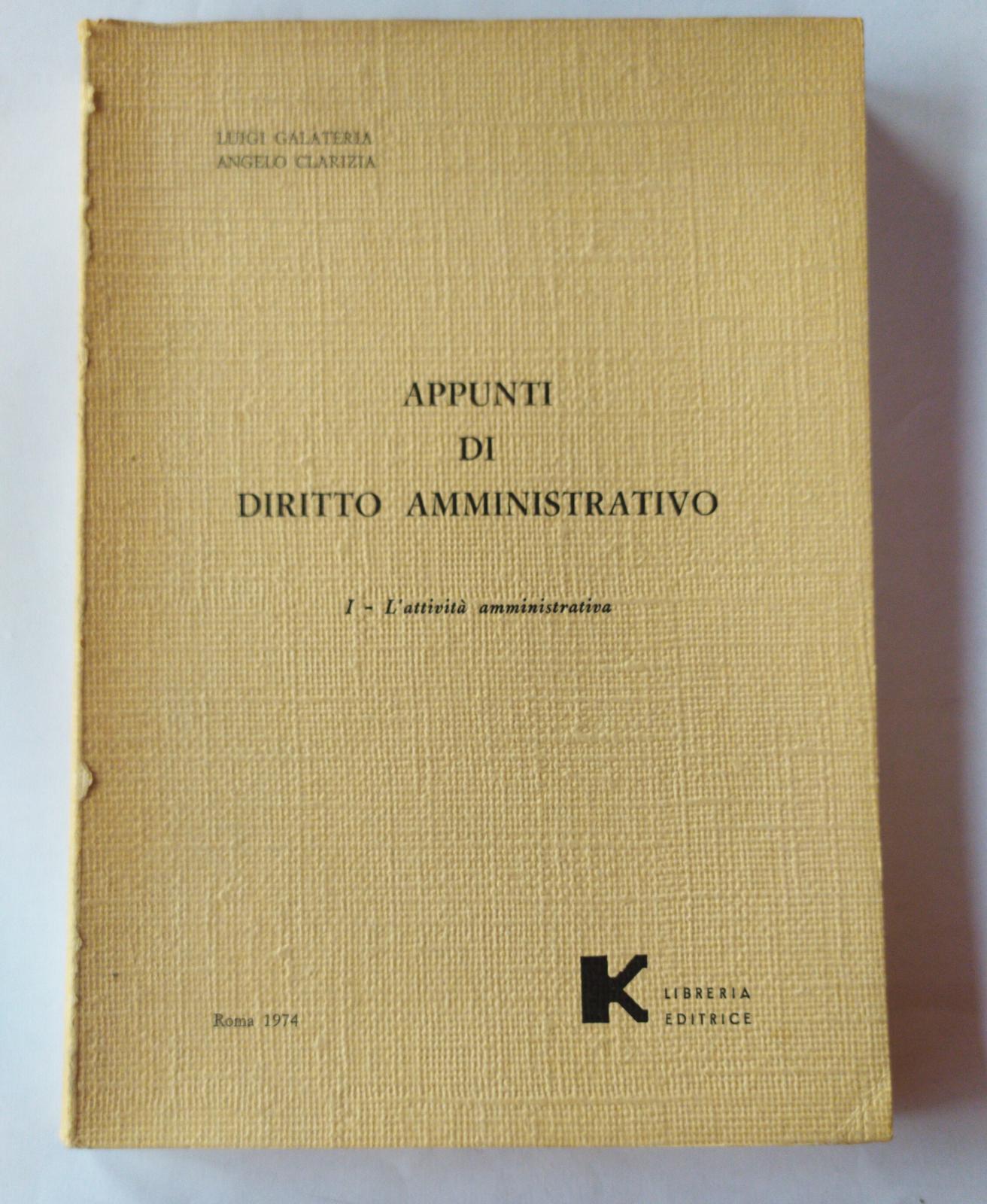 Appunti di diritto amministrativo. I - L'attivita' amministrativa - copertina