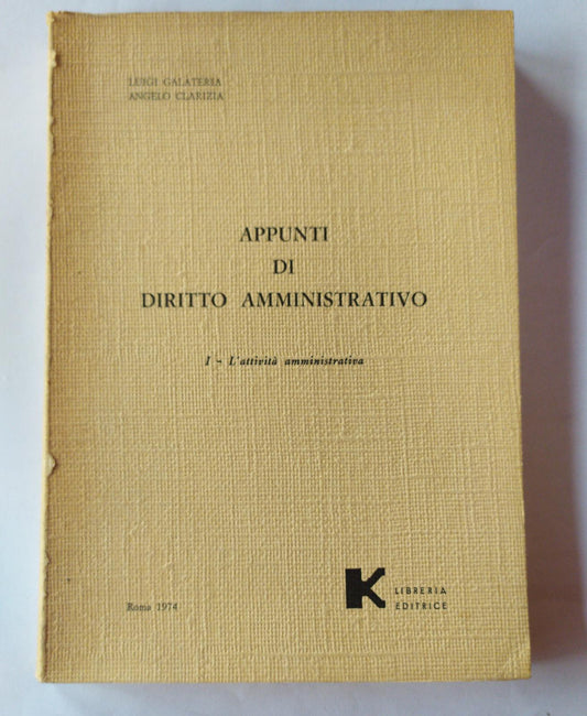 Appunti di diritto amministrativo. I - L'attivita' amministrativa - copertina