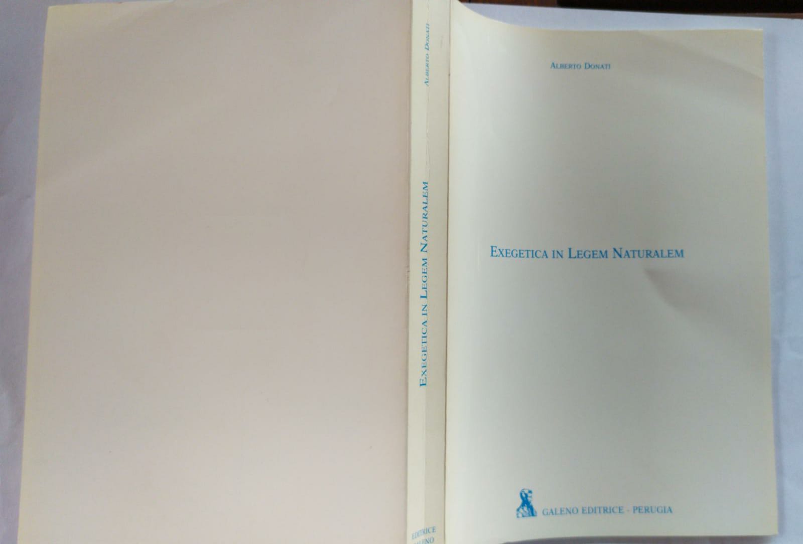Exegetica in Legem Naturalem - copertina