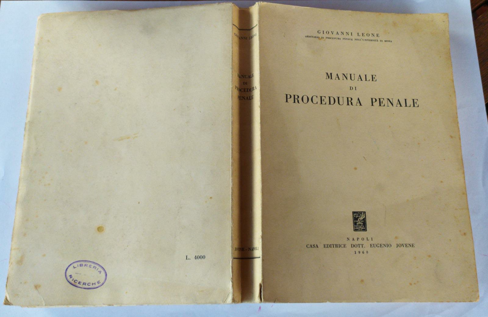 Manuale di procedura penale - copertina