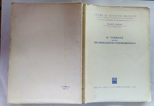 Il verbale delle deliberazioni condominiali - copertina