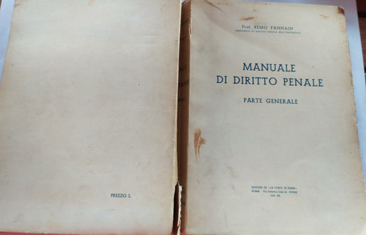 Manuale di diritto penale Parte generale - copertina