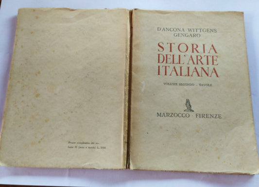 Storia dell'arte italiana volume II - copertina