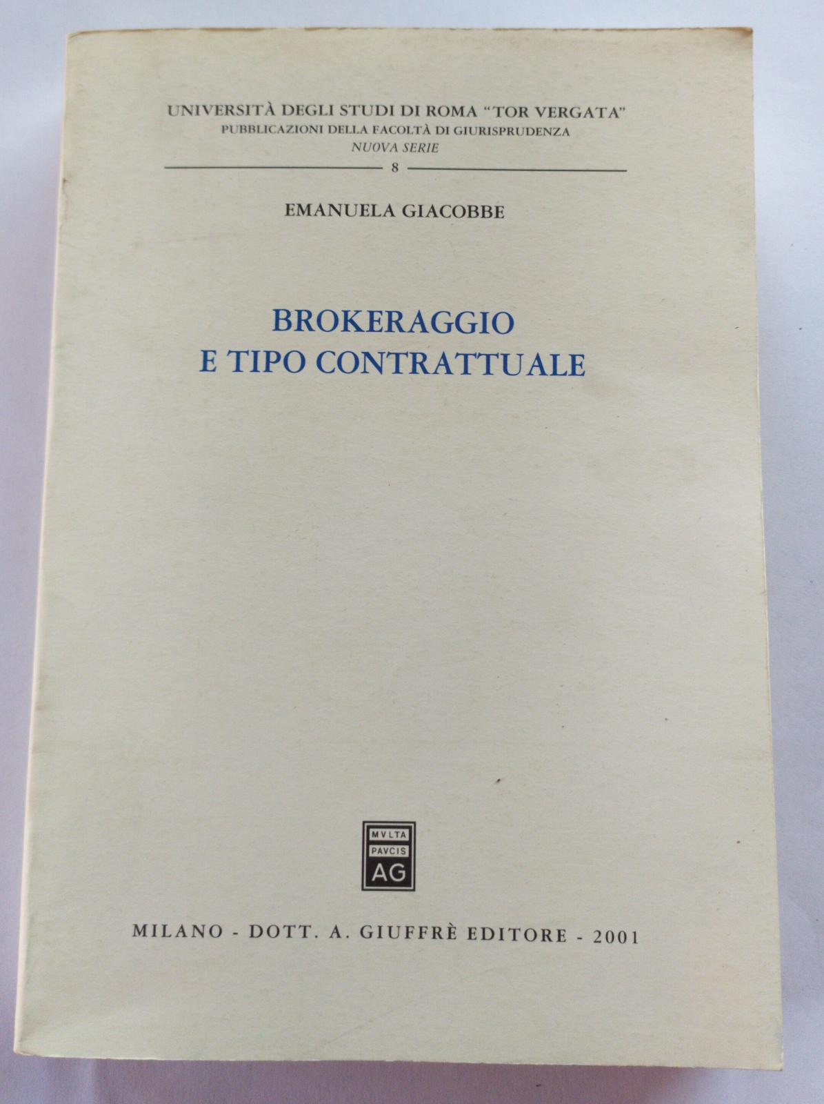 Brokeraggio e tipo contrattuale - copertina