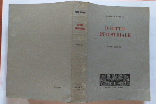 Diritto industriale - copertina