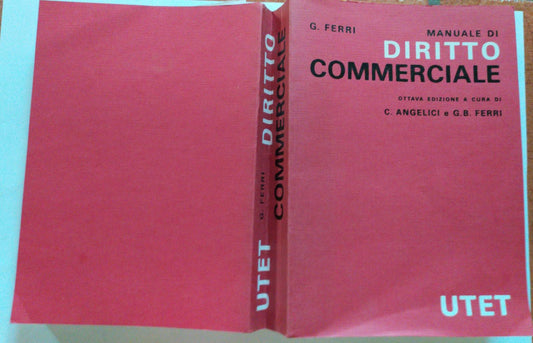 Manuale di diritto commerciale - copertina